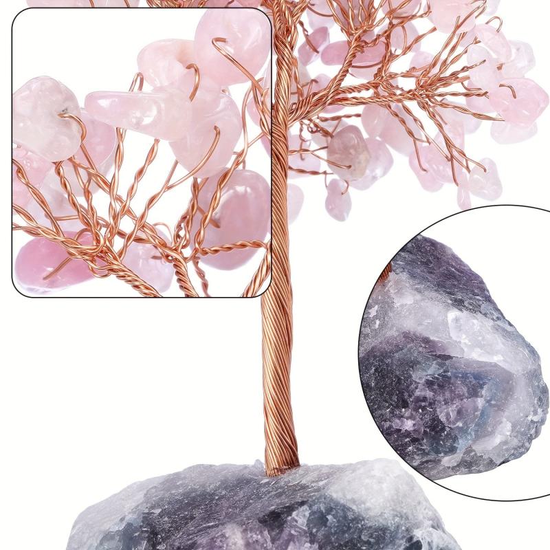 Amethyst Crystal Tree Raw Healing Crystals Fluorite Base Money Tree