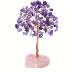 Amethyst Crystal Tree Raw Healing Crystals Fluorite Base Money Tree