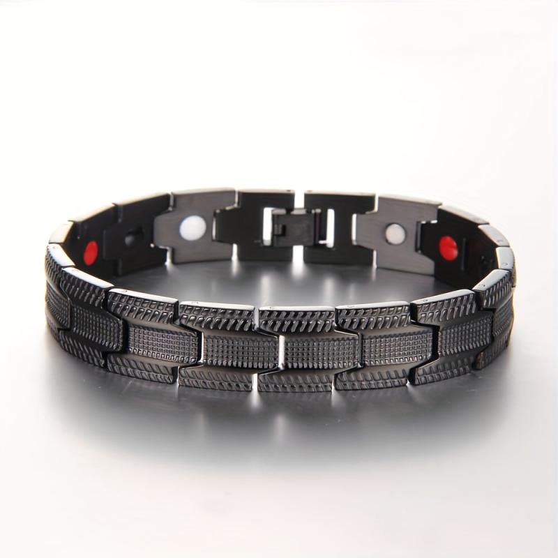 Men's Magnetic Titanium Steel Bracelet With Ultra Strength Magnet