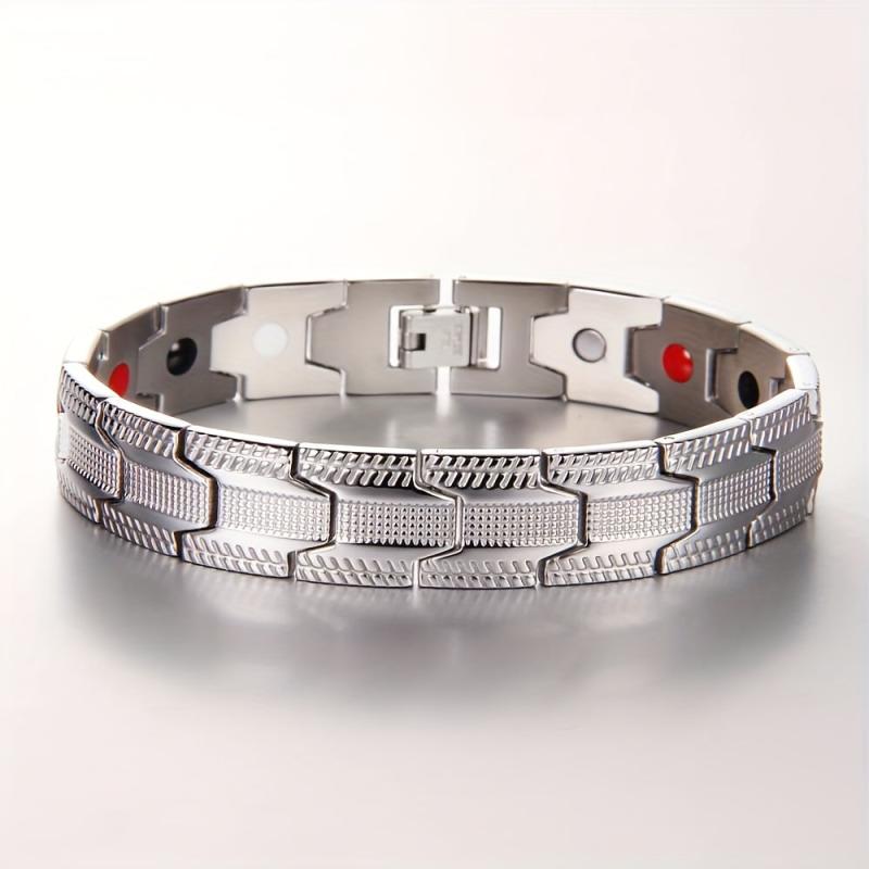 Men's Magnetic Titanium Steel Bracelet With Ultra Strength Magnet