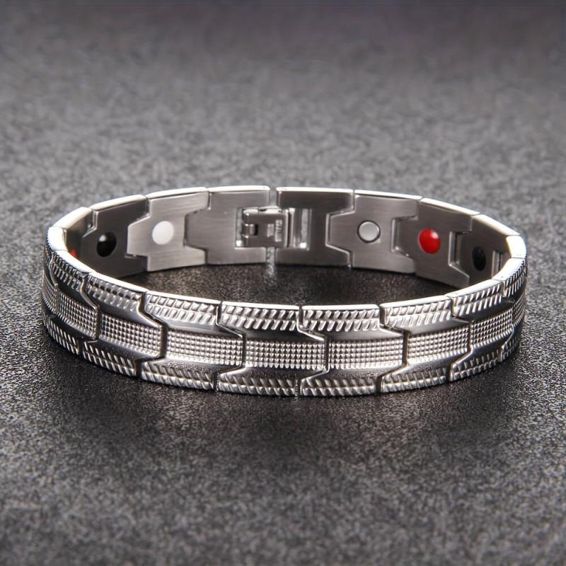 Men's Magnetic Titanium Steel Bracelet With Ultra Strength Magnet