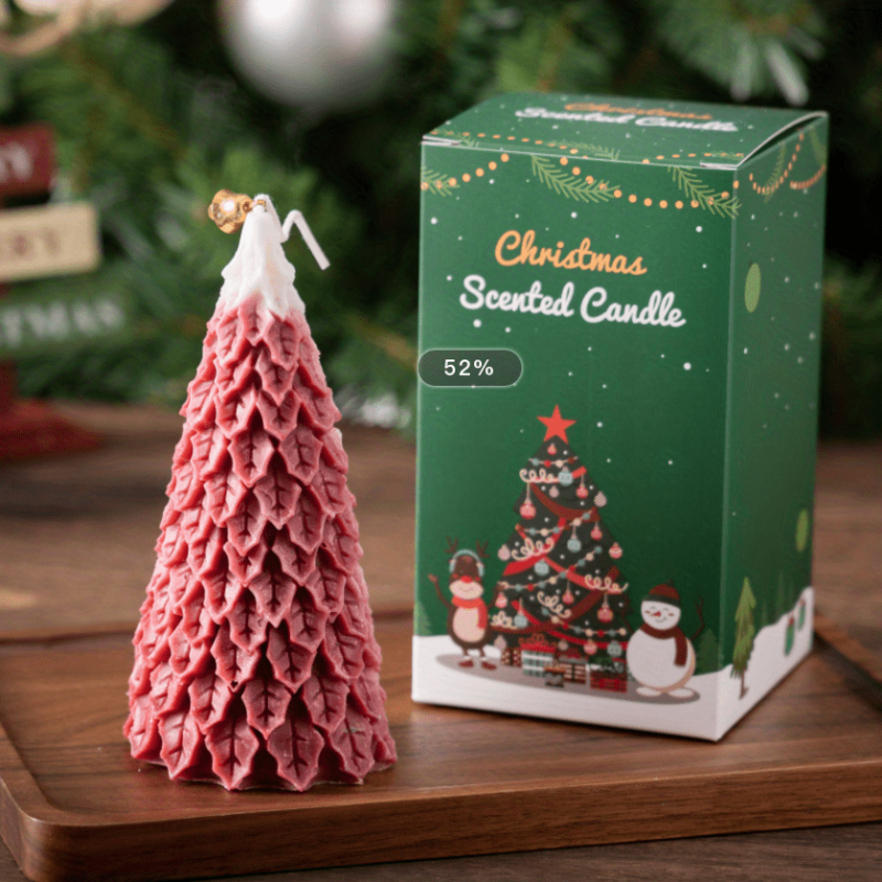 Christmas Tree Shaped Scented Aromatherapy Candle - Gift Set