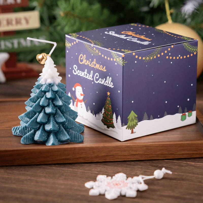 Christmas Tree Shaped Scented Aromatherapy Candle - Gift Set