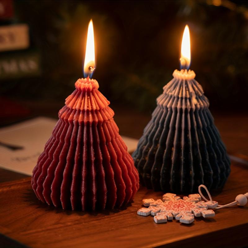 Christmas Tree Shaped Scented Aromatherapy Candle - Gift Set