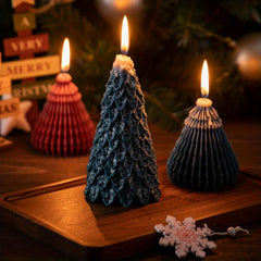Christmas Tree Shaped Scented Aromatherapy Candle - Gift Set