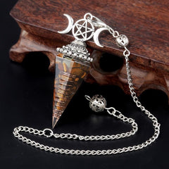 Seven Chakra Resin Crystal Pendant Energy Generator Wealth Attraction
