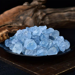 5pcs Celestite Kyanite Rough Crystal for Cutting Tumbling Polishing