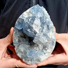 Sky Stone Crystal Cluster Energy Crystal Aquarium Decor Stone Home Ornament