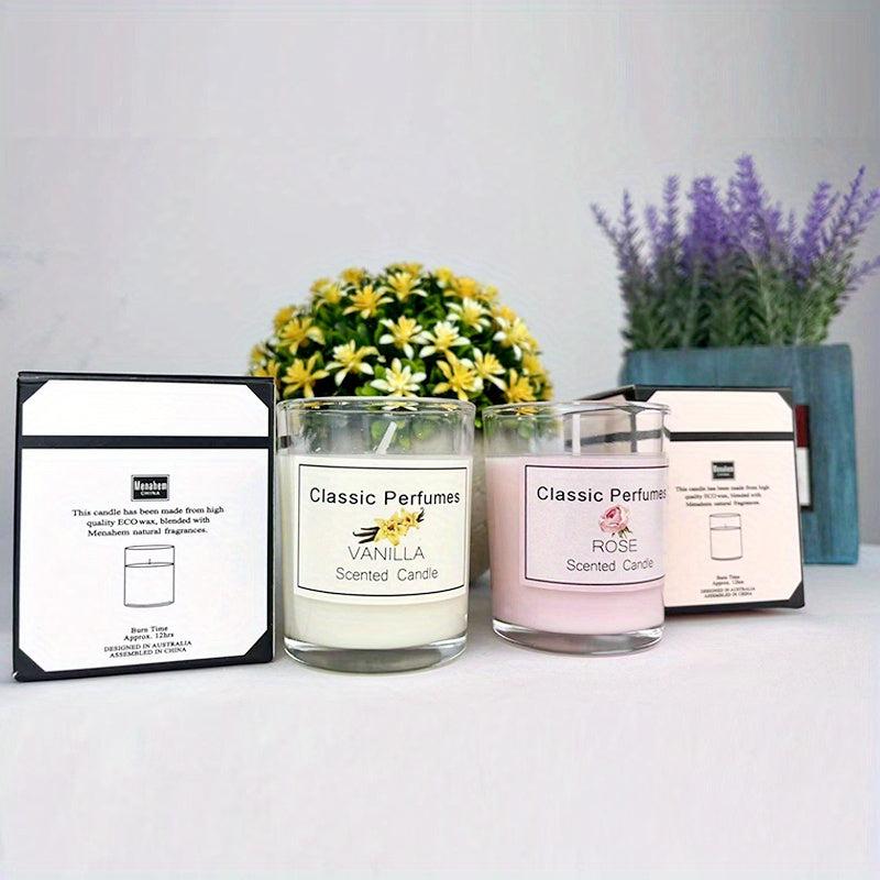 Scented Candles in Glass Jar for Holidays