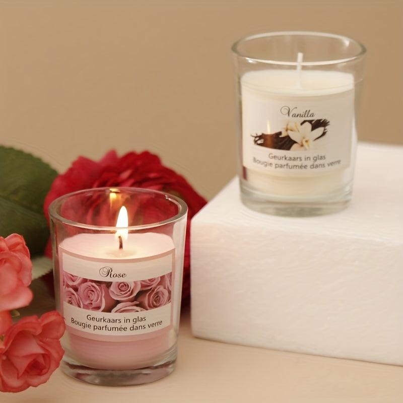 Scented Candles in Glass Jar for Holidays