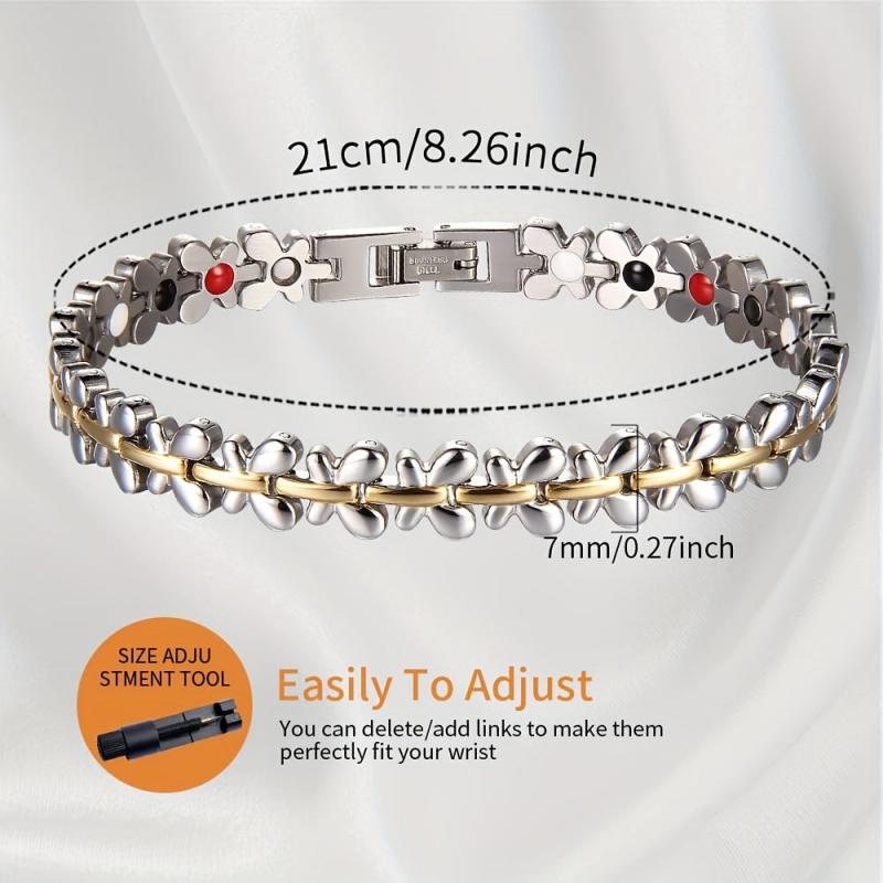 Magnetic Bracelet for Women Titanium Steel Lymphatic Drainage Jewelry
