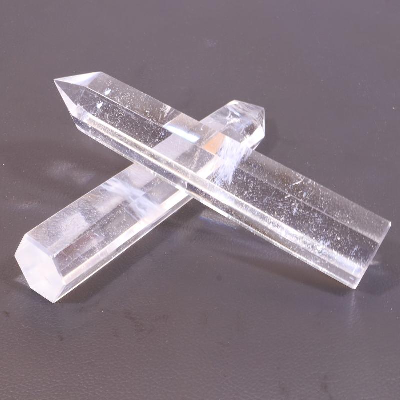 Clear Smelt Quartz Point Crystal Grid Reiki Chakra Stone