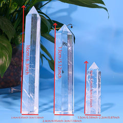 Clear Smelt Quartz Point Crystal Grid Reiki Chakra Stone
