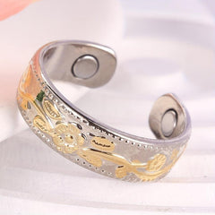 Lymphatic Drainage Copper Ring Therapeutic Magnetic Adjustable Thumb Ring