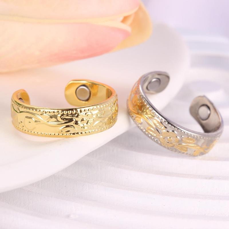 Lymphatic Drainage Copper Ring Therapeutic Magnetic Adjustable Thumb Ring