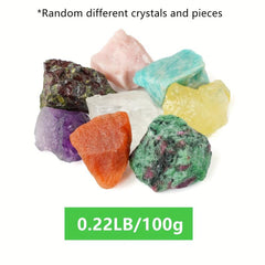 Mixed Rare Natural Crystal Gemstone 20 Types Raw Rough Random Selection
