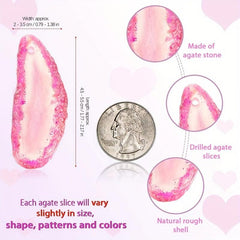 7pcs Agate Pendants for DIY Jewelry Making