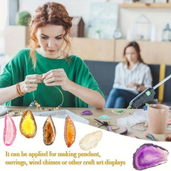 7pcs Agate Pendants for DIY Jewelry Making