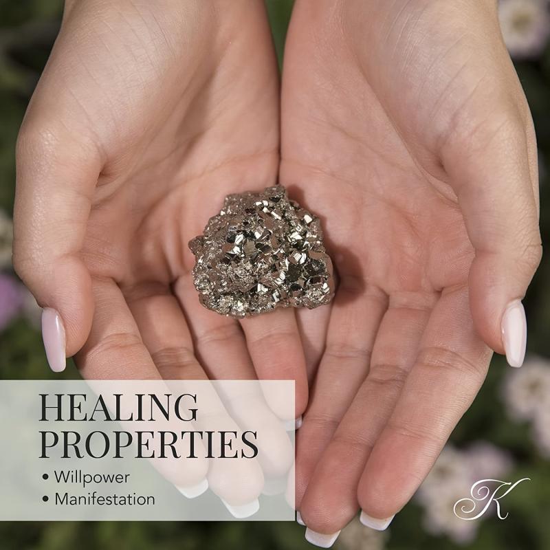 Natural Pyrite Cluster High energy Iron Rock Reiki Crystals