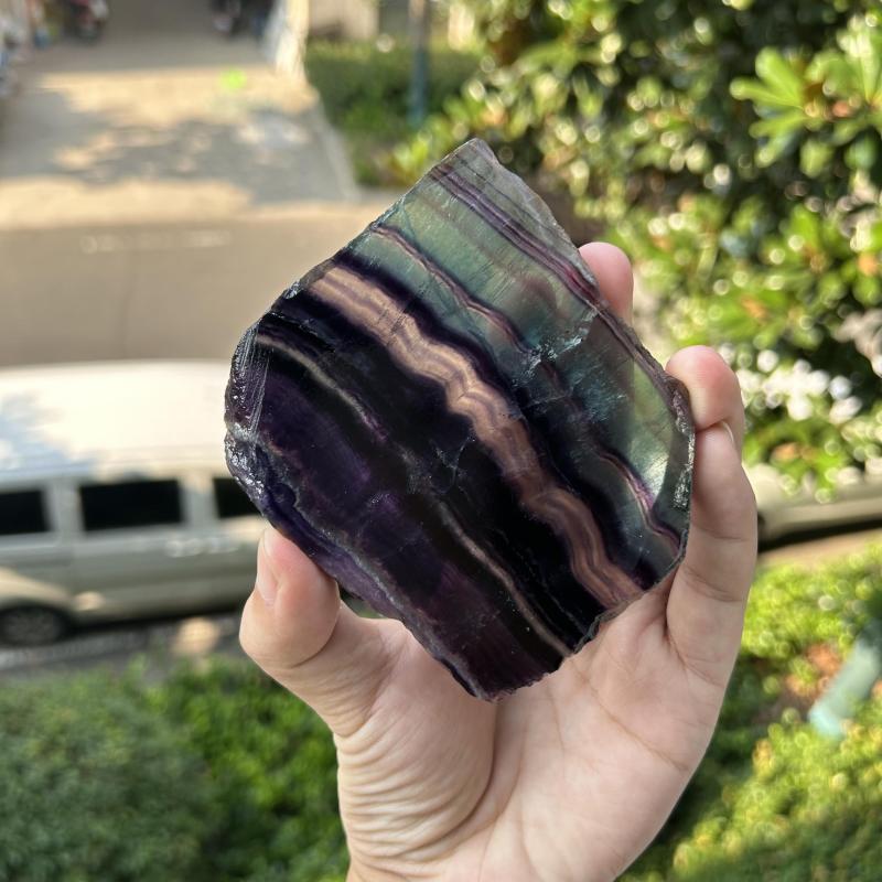 Natural Fluorite Healing Stones - Home Decor - Stunning Desk Decor