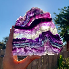 Natural Fluorite Healing Stones - Home Decor - Stunning Desk Decor