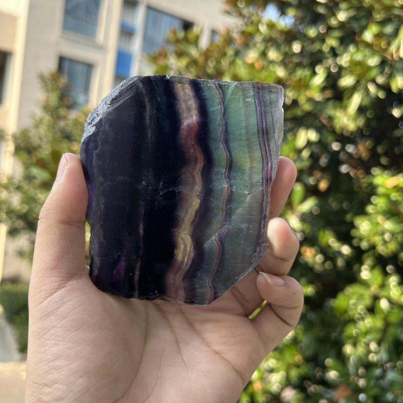 Natural Fluorite Healing Stones - Home Decor - Stunning Desk Decor