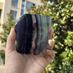 Natural Fluorite Healing Stones - Home Decor - Stunning Desk Decor