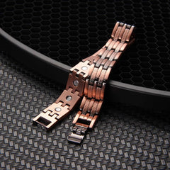 Men's Copper Bracelet Magnetic Adjustable Link Jewelry Gift