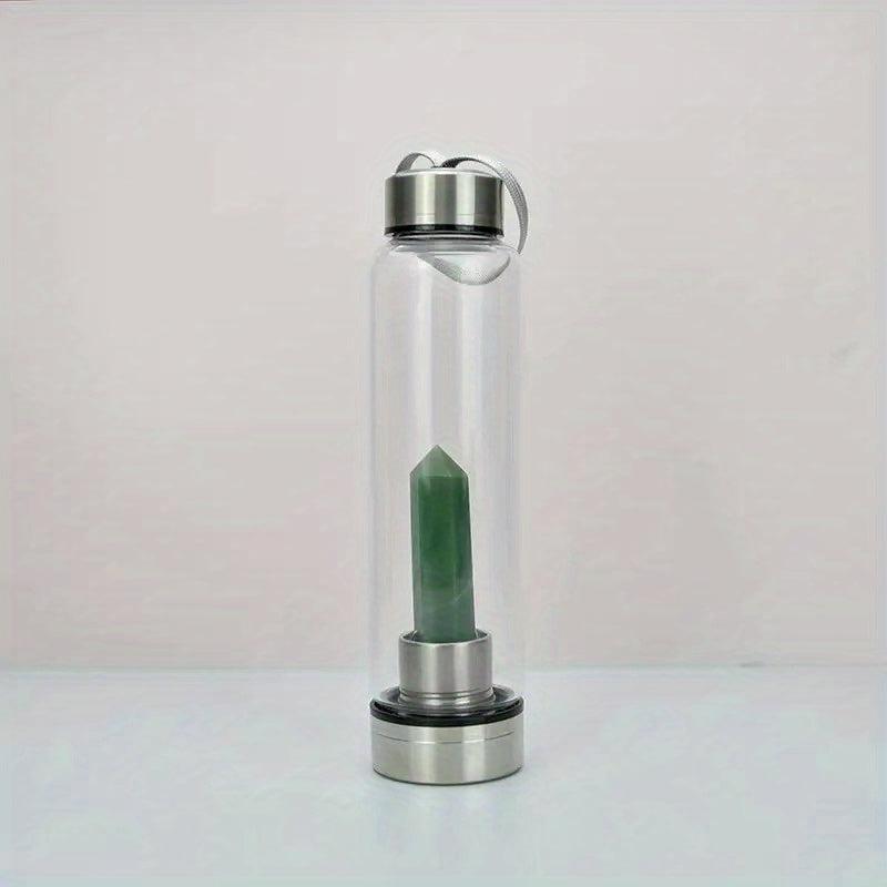 Crystal Tower Amethyst Water Bottle Energy Crystal Bottle