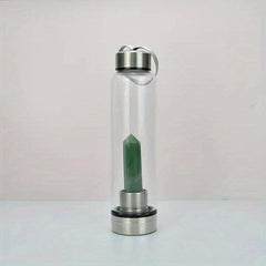 Crystal Tower Amethyst Water Bottle Energy Crystal Bottle