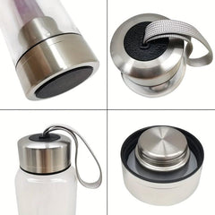 Crystal Tower Amethyst Water Bottle Energy Crystal Bottle