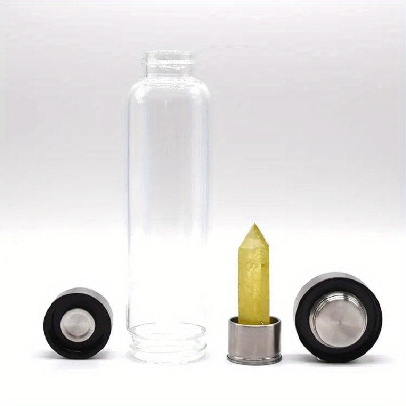 Crystal Tower Amethyst Water Bottle Energy Crystal Bottle