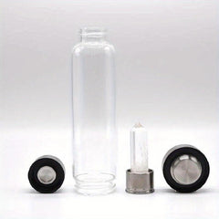 Crystal Tower Amethyst Water Bottle Energy Crystal Bottle