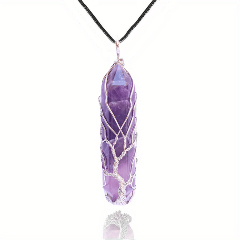 Tree Of Life Crystal Pendant Necklace