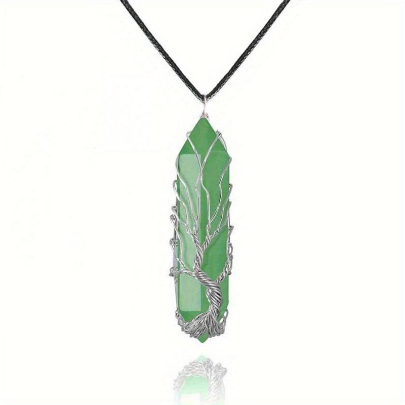 Tree Of Life Crystal Pendant Necklace