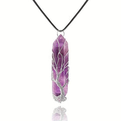 Tree Of Life Crystal Pendant Necklace