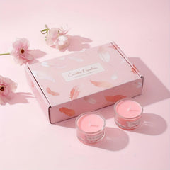 6pcs Pink Confession Scented Candles Set