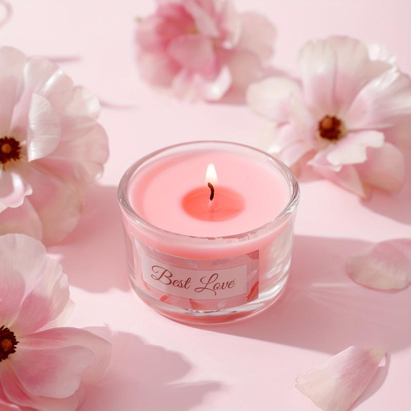 6pcs Pink Confession Scented Candles Set
