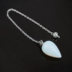 Natural Healing Crystal Pendulum Reiki Wicca Chakra Energy Pendant