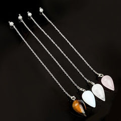 Natural Healing Crystal Pendulum Reiki Wicca Chakra Energy Pendant