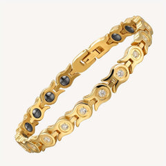 Women's Titanium Steel Magnetic Bracelet with Zircon - Christmas Gift