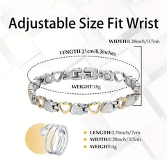 Copper Titanium Magnetic Bracelet Ultra Strength Magnetic