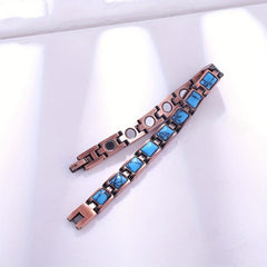 Turquoise Magnetic Bracelet for Women, 3500 Gauss Magnets