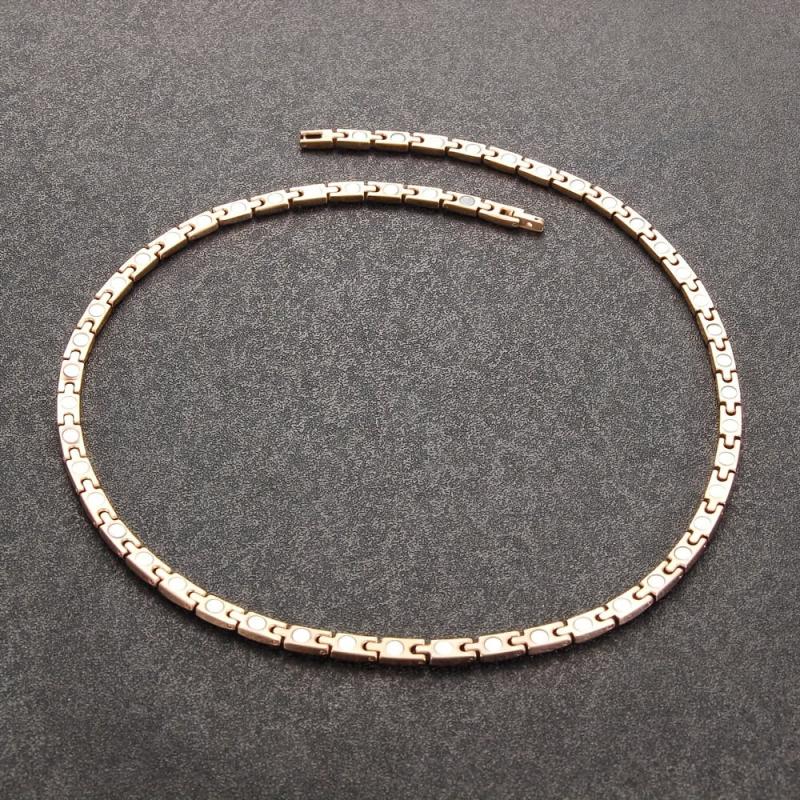 Women's Stainless Steel Magnetic Necklace - Adjustable Chain with Magnets