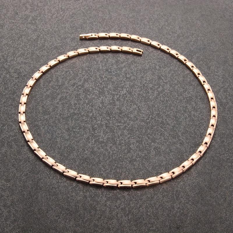 Women's Stainless Steel Magnetic Necklace - Adjustable Chain with Magnets