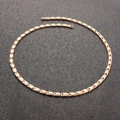 Women's Stainless Steel Magnetic Necklace - Adjustable Chain with Magnets