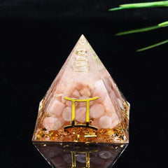 1pc Healing Crystals 12 Constellations Orgone Pyramid for Zodiac Signs