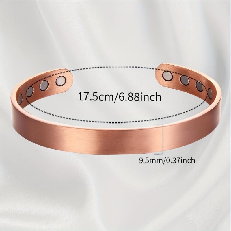 Copper Magnetic Bracelet 99.99% Pure Copper Cuff Bangle
