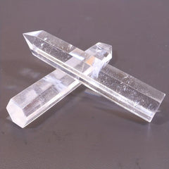 Clear Smelt Quartz Point Polished Chunks Crystal Grid