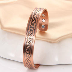Copper Magnetic Cuff Bracelet Balance Sleep Copper Jewelry Gift